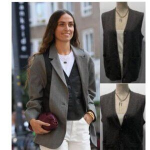 Banana Republic Merino Wool Vest small/medium fits Grey